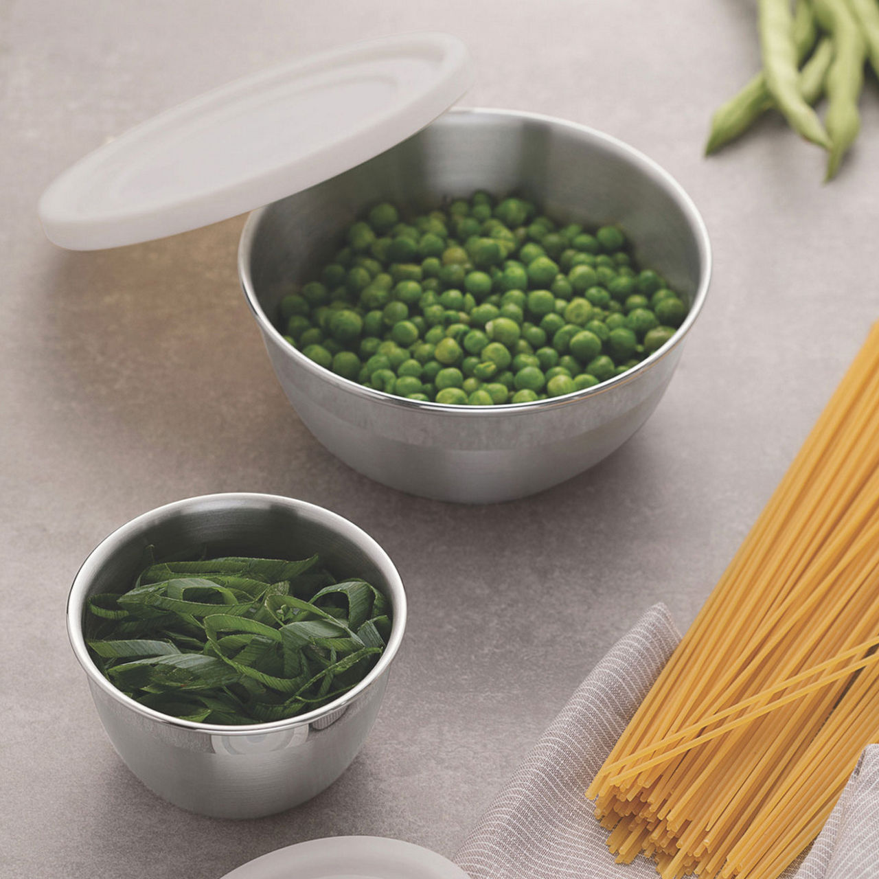 Stainless Steel Containers Three-Piece Set