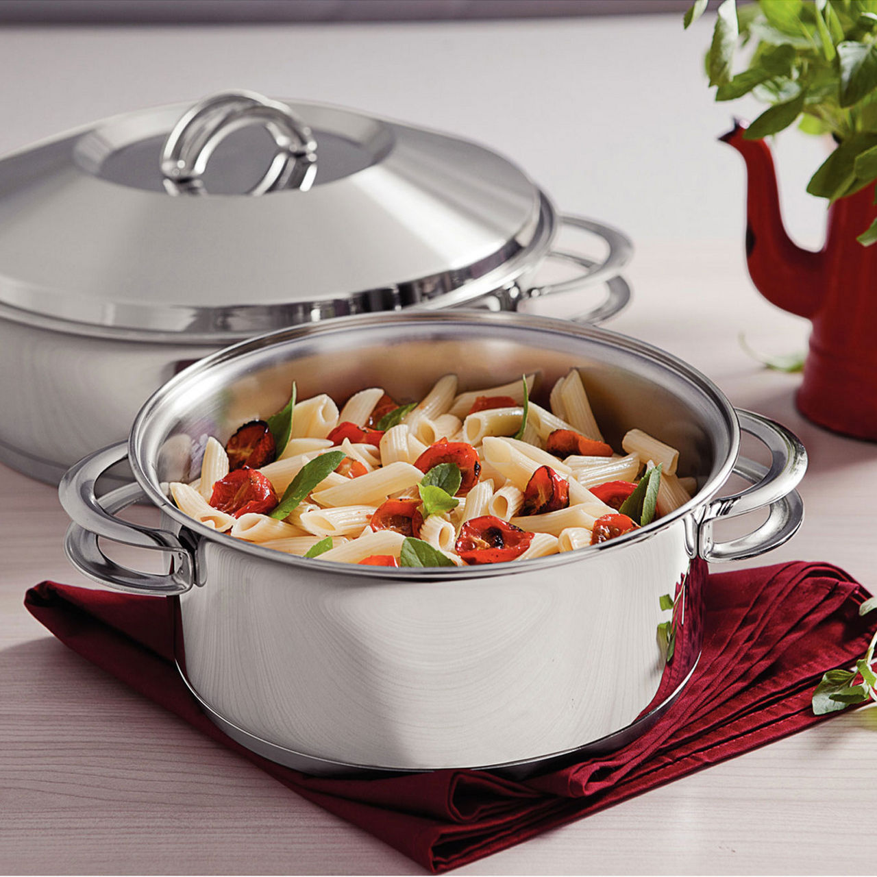 Stainless Steel Saute Pan with Handles 28cm