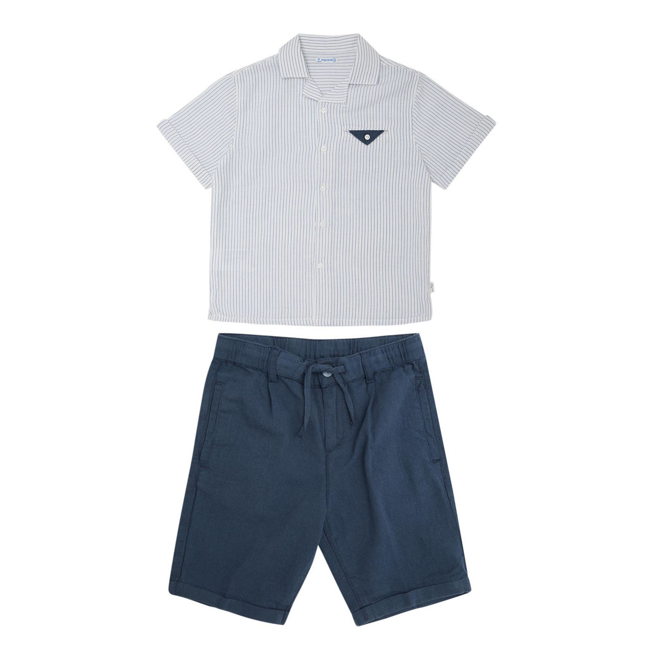 Mayoral Striped Short Set - Midnight Mayoral Striped Short Set - Midnight