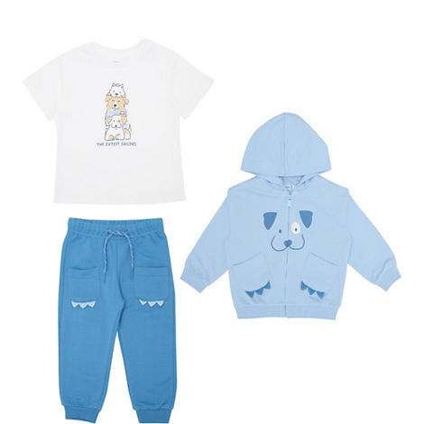 Mayoral 3pc Tracksuit with Hoodie - Bubblegum Birds Mayoral 3pc Tracksuit with Hoodie - Bubblegum Birds
