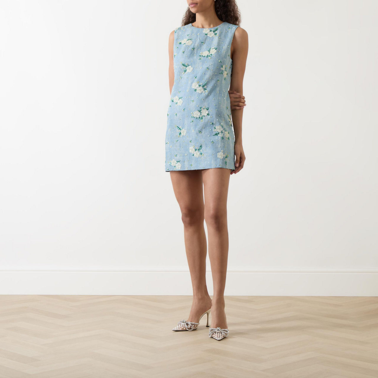 Bonnie denim mini dress andmary（andmary Bonnie denim mini