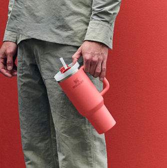 The Hot Coral Quencher H20 FlowState™ Tumbler 1.18L