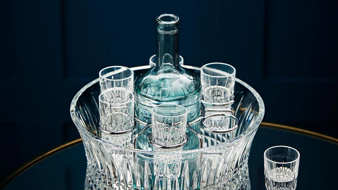 SET OF 4 WATERFORD CRYSTAL LISMORE BRANDY GLASSES