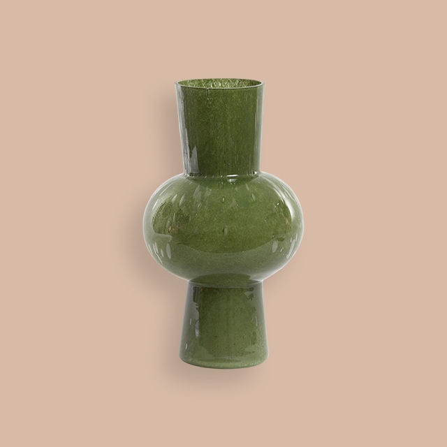 a green vase
