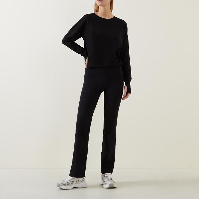 Spanx perfect kick flare trousers in black