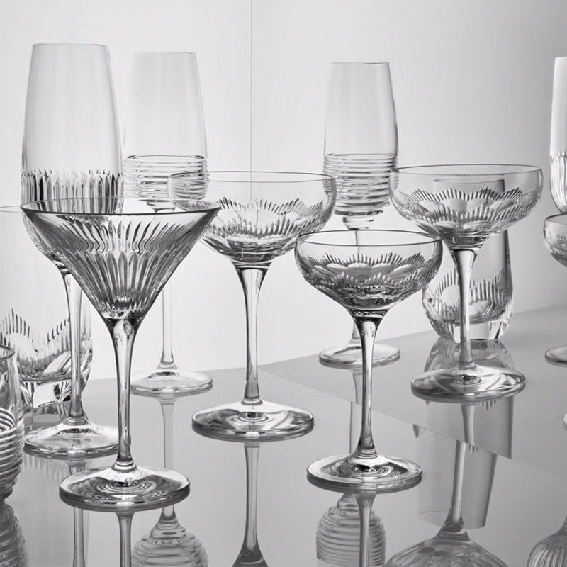 black and white photo of wine glasses