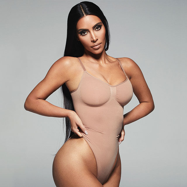 Kim Kardashian wearing Skims