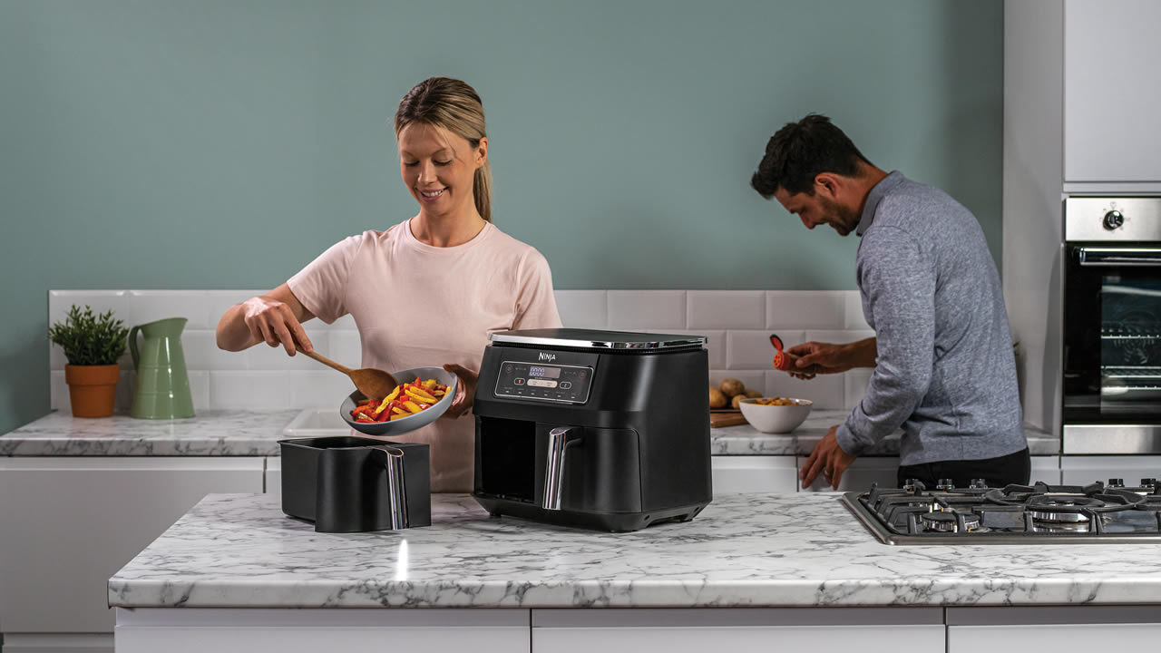 Nutri ninja air fryer deals dual zone