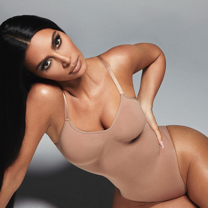 Kim Kardashian wearing Skims
