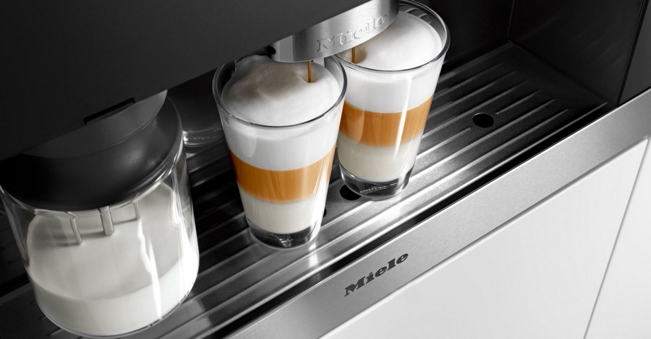 Miele bean to shop cup coffee machine